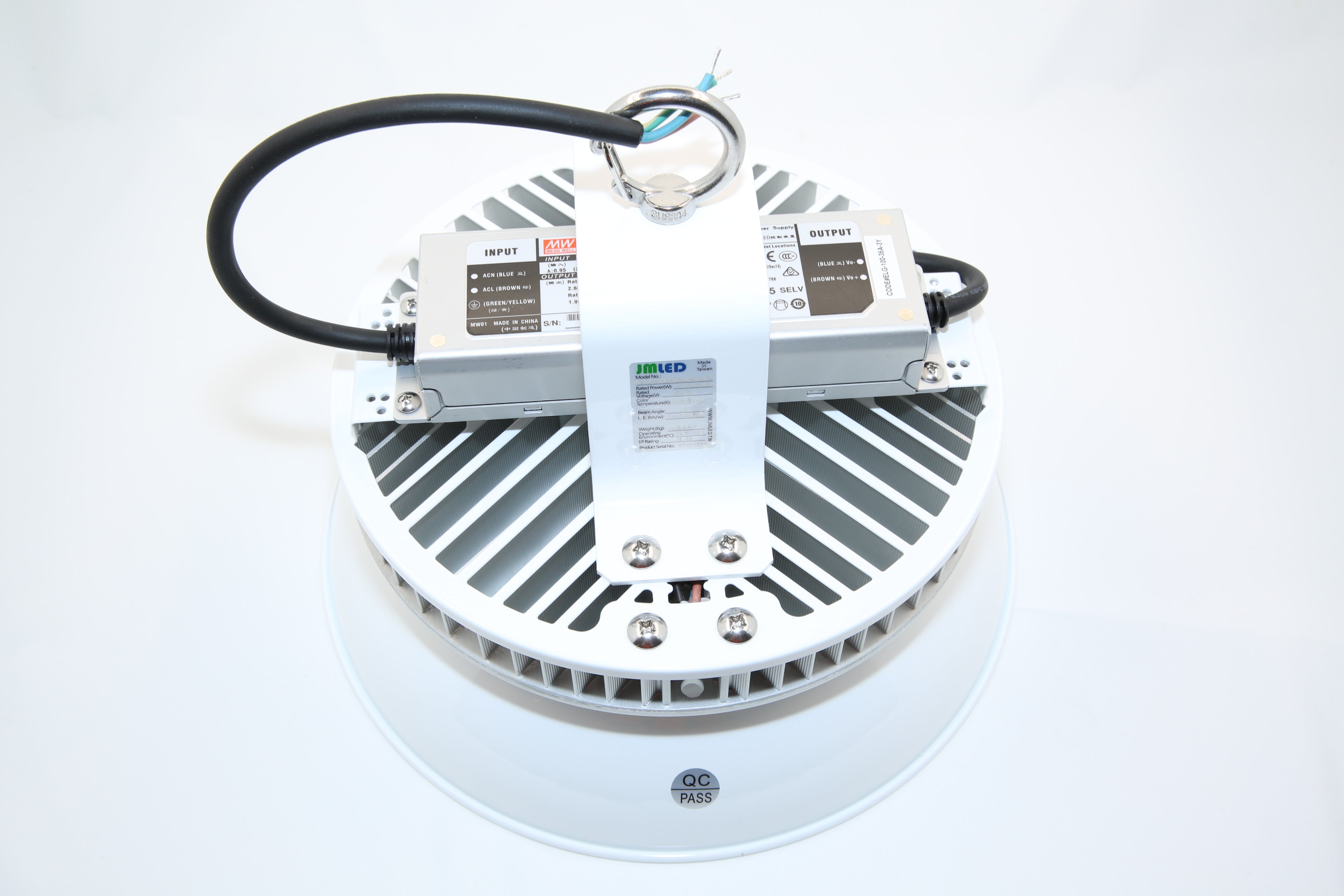 Premium High Bay Light,100W, 11000 Lumens, Epistar COB LED, Mean Well Driver, 5500K, IP65,