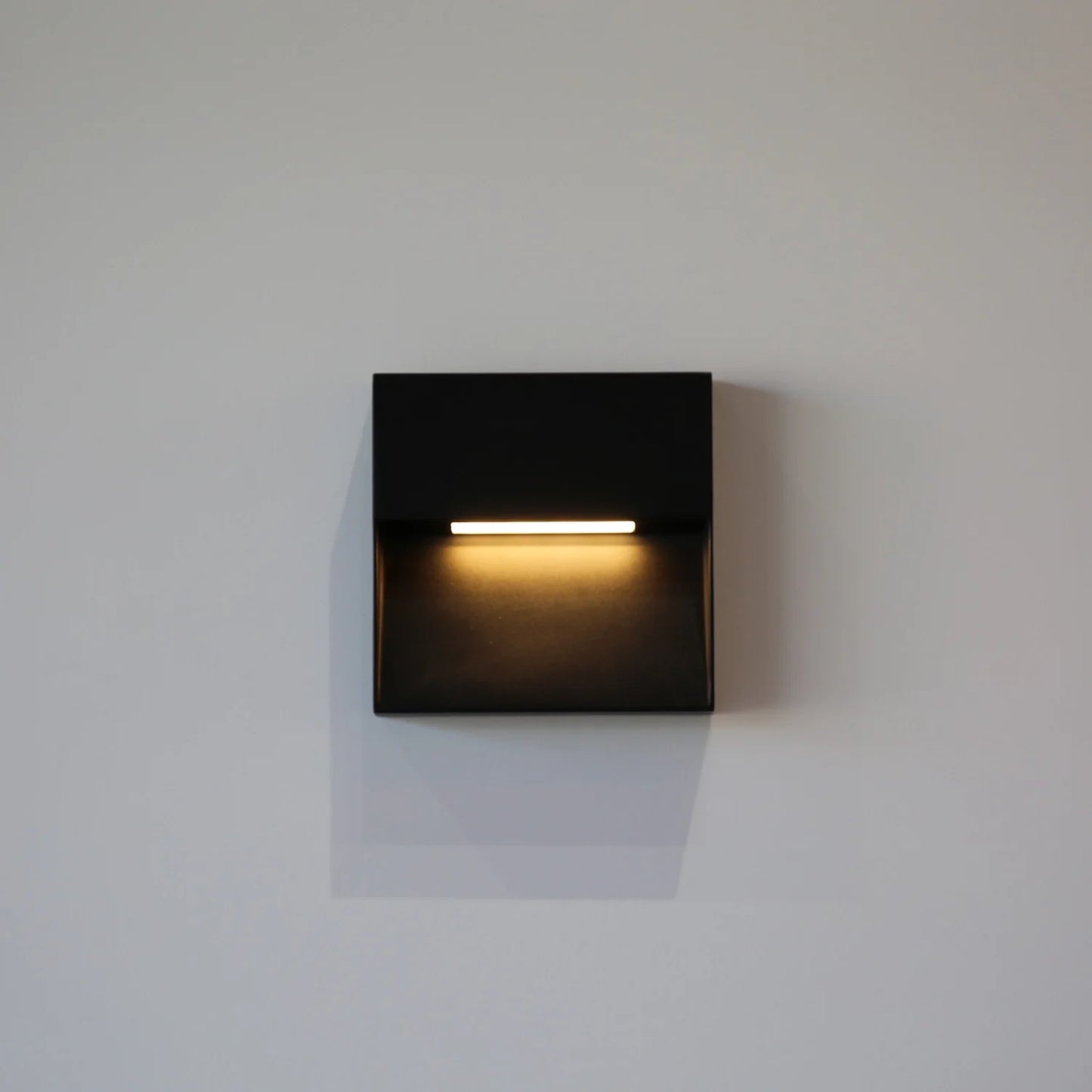 Wall light, Porch light, Alfresco light, Step light, Ambient light, 240V AC, 3 Watt, IP54, 2700K, sand black
