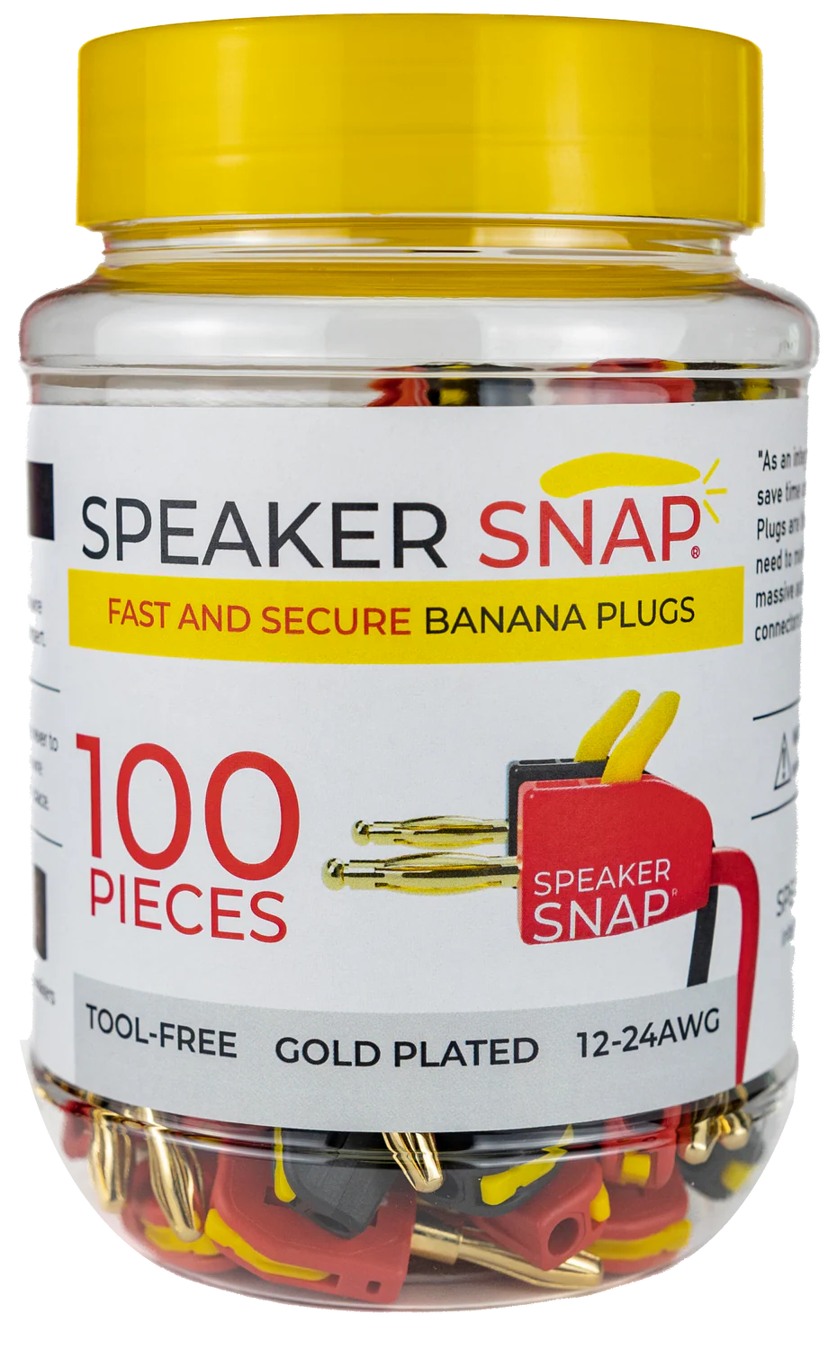 Speaker Snap Premium Banana Plugs - Various Quantities