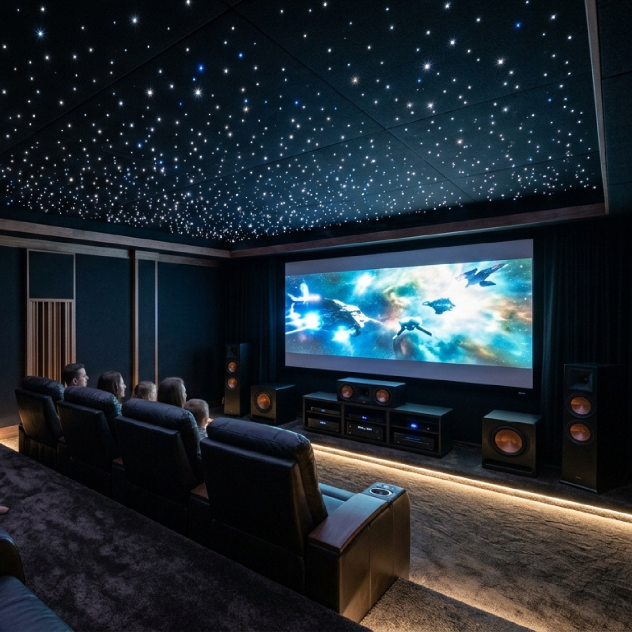 200 Stars Twinkle Engine and Optic Fiber Harness, Complete Kit