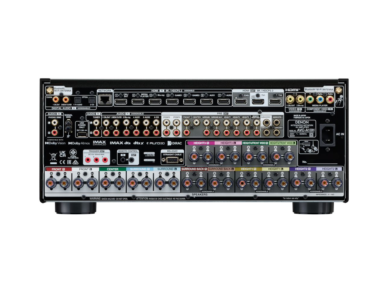 Denon AVC-A10H 13.4 Ch 150W 8K AV Receiver