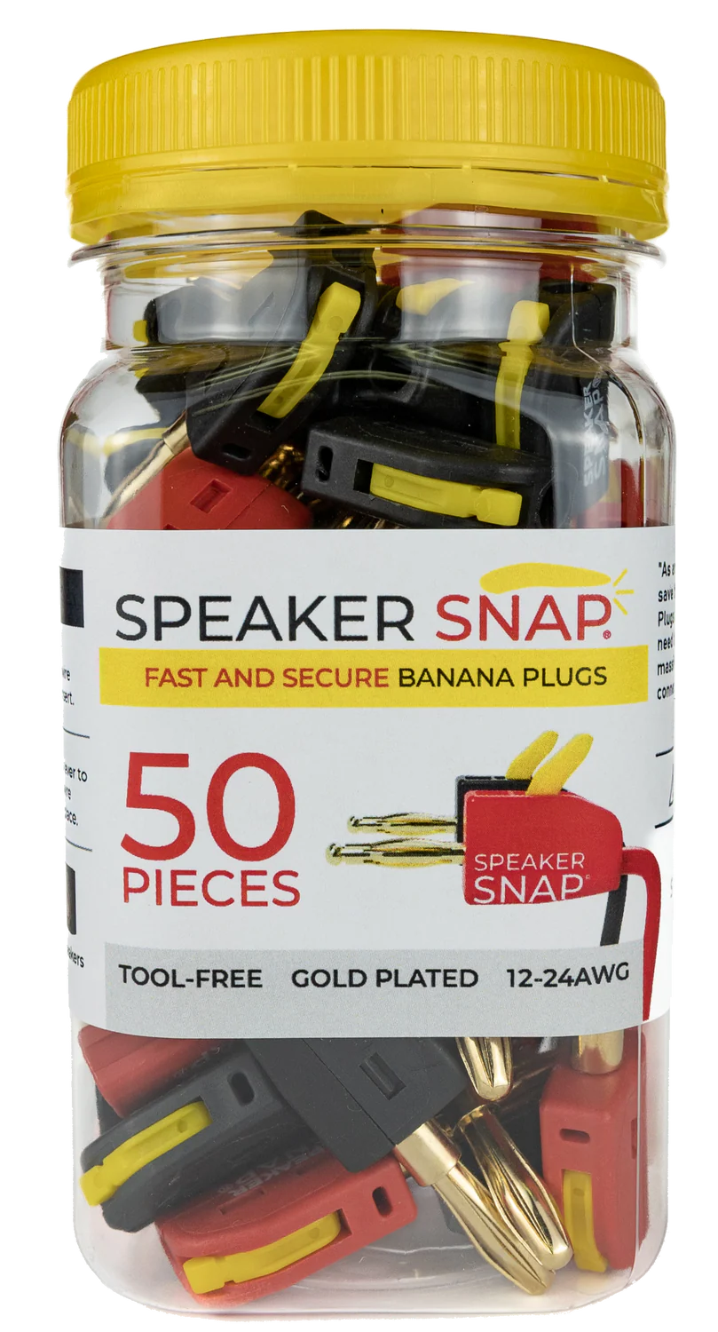 Speaker Snap Premium Banana Plugs - Various Quantities