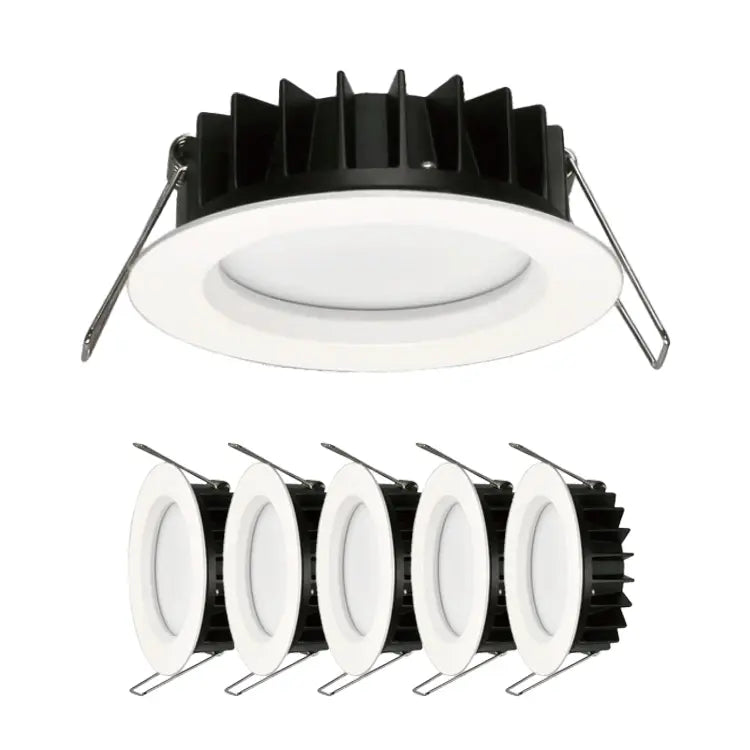 SMD Down light, tri colour, 10 Watt, Triac Dimming, IC-4, White, SMD down light- Set of 5