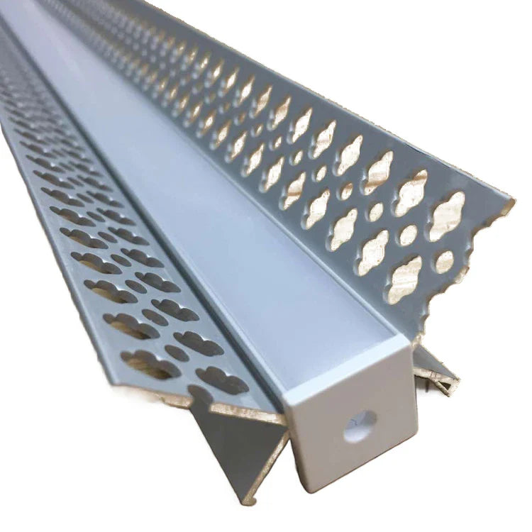 AL-K4626 Embedded mounting Aluminium extrusion, profile, channel for strip light with opal diffuser, 46X26x3000mm