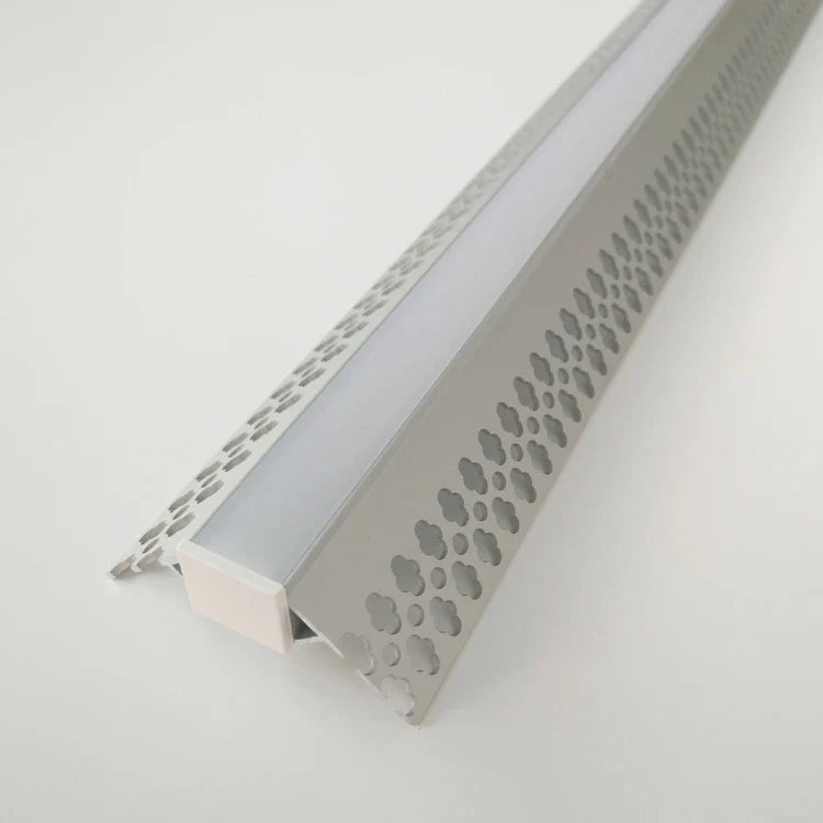 AL-BT-K5323 Embedded mounting Aluminium extrusion, profile, channel for strip light with opal diffuser, 53X23x3000mm