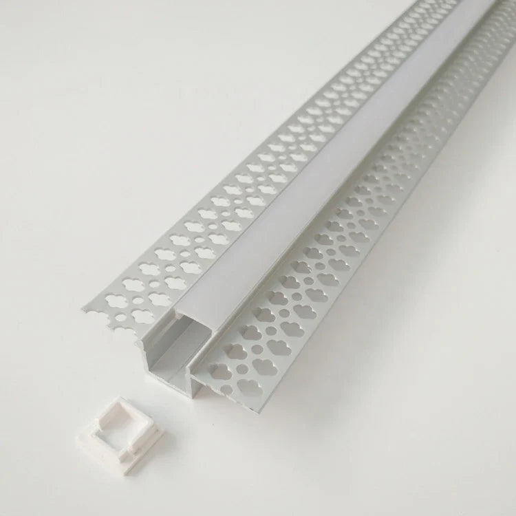 AL-BT-K5615 Embedded mounting Aluminium extrusion, profile, channel for strip light with opal diffuser, 56X15x3000mm