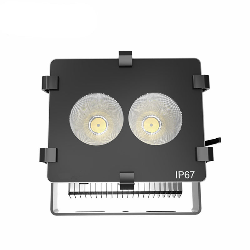Industrial Flood Light, 100W Citizen COB LED, Mean Well Driver, IP65, 4500K, Black