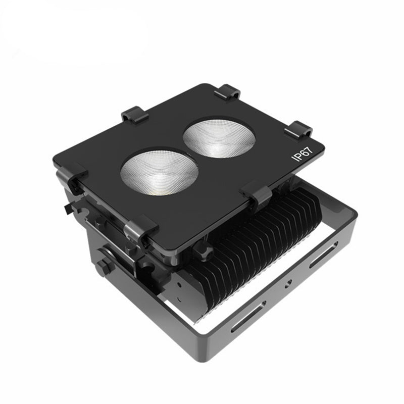 Industrial Flood Light, 100W Citizen COB LED, Mean Well Driver, IP65, 4500K, Black