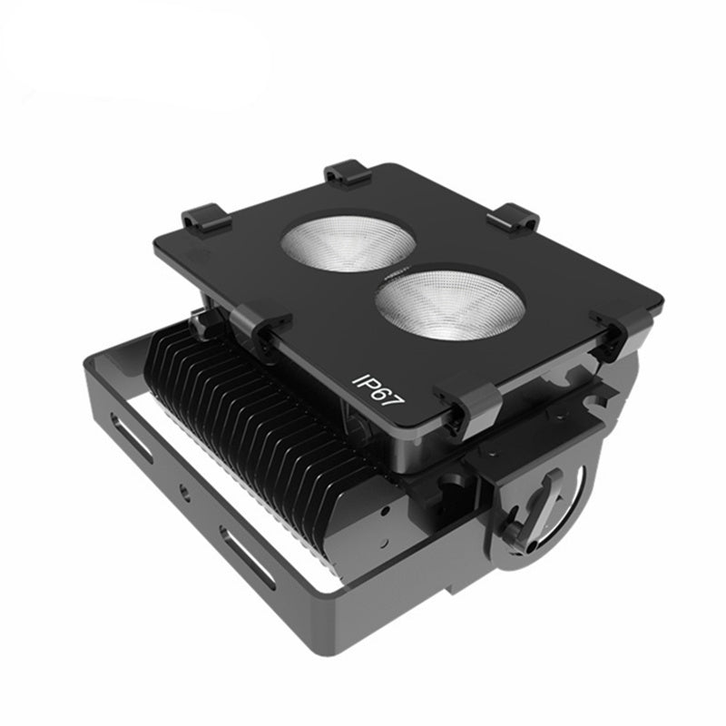 Industrial Flood Light, 100W COB LED, Mean Well Driver, IP65, 4500K, Black