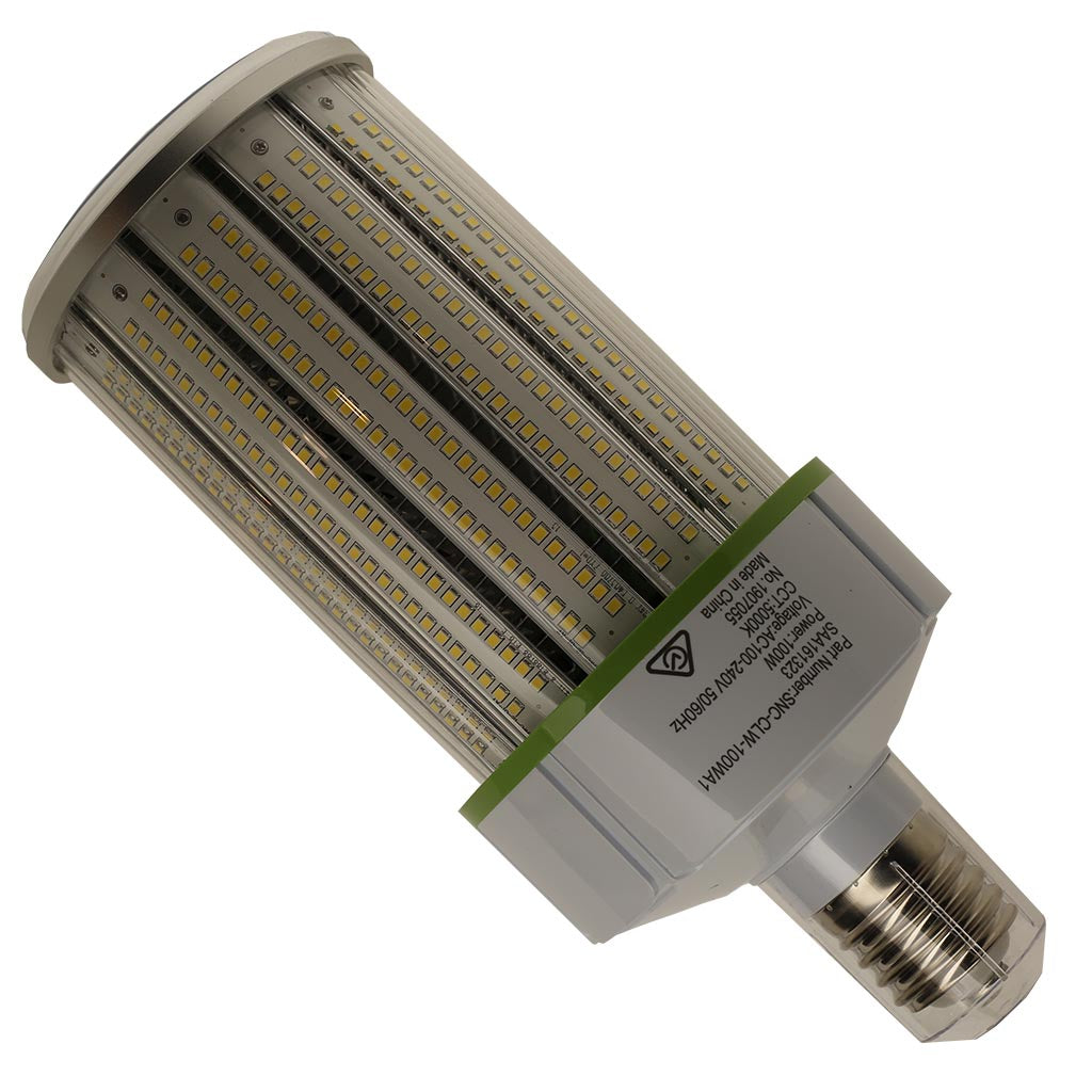 Corn Light for High Bay ,100 Watt, 360 Degree beam, E40, 5000K, 11500 Lumens