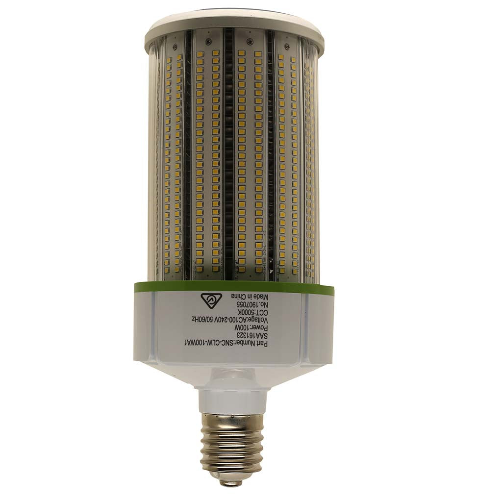 Corn Light for High Bay ,100 Watt, 360 Degree beam, E40, 5000K, 11500 Lumens