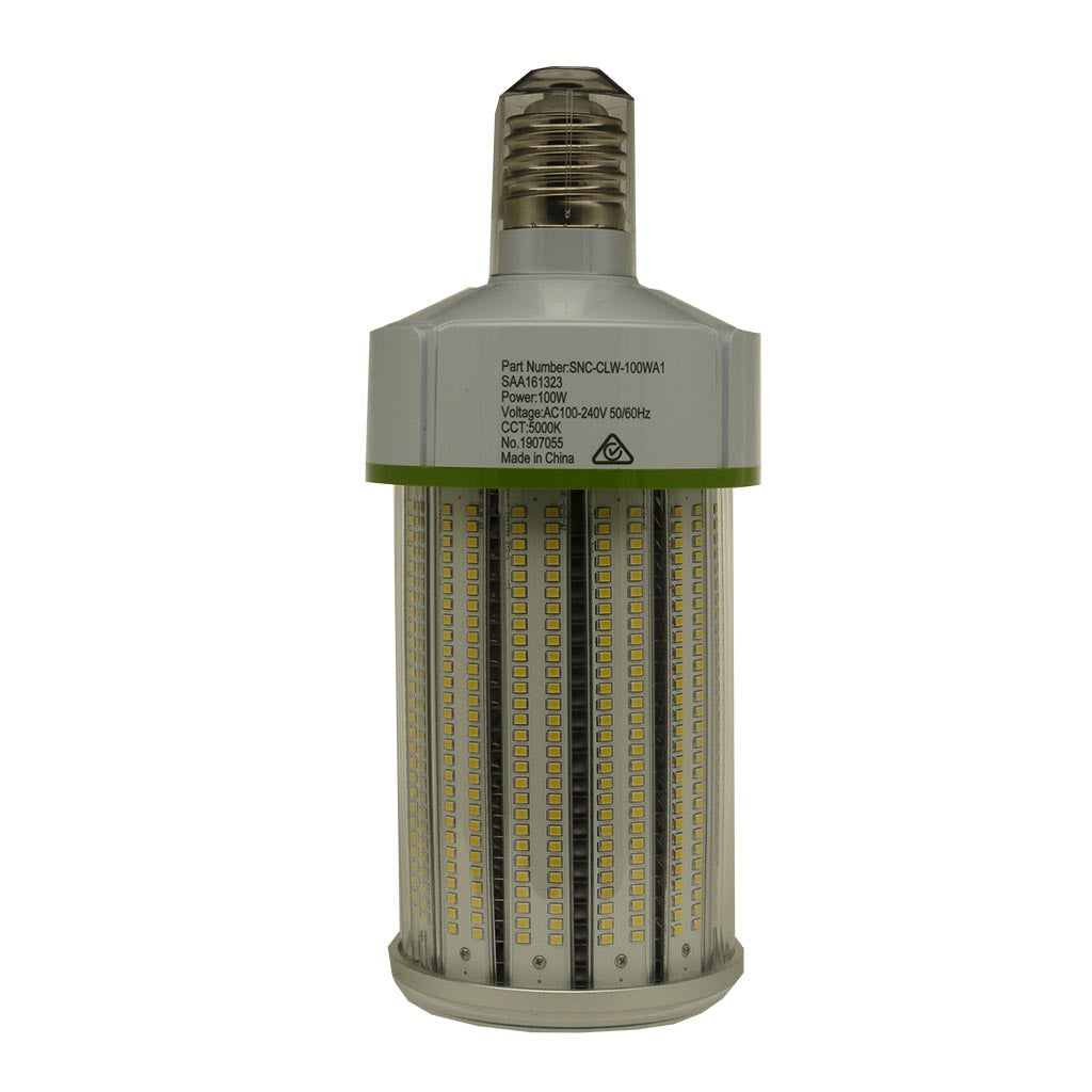 Corn Light for High Bay ,100 Watt, 360 Degree beam, E40, 5000K, 11500 Lumens
