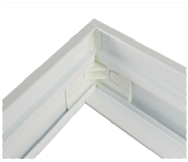 SM6060 White Powder Coated Aluminium Surface mounting box for 600 x 600 mm panel light
