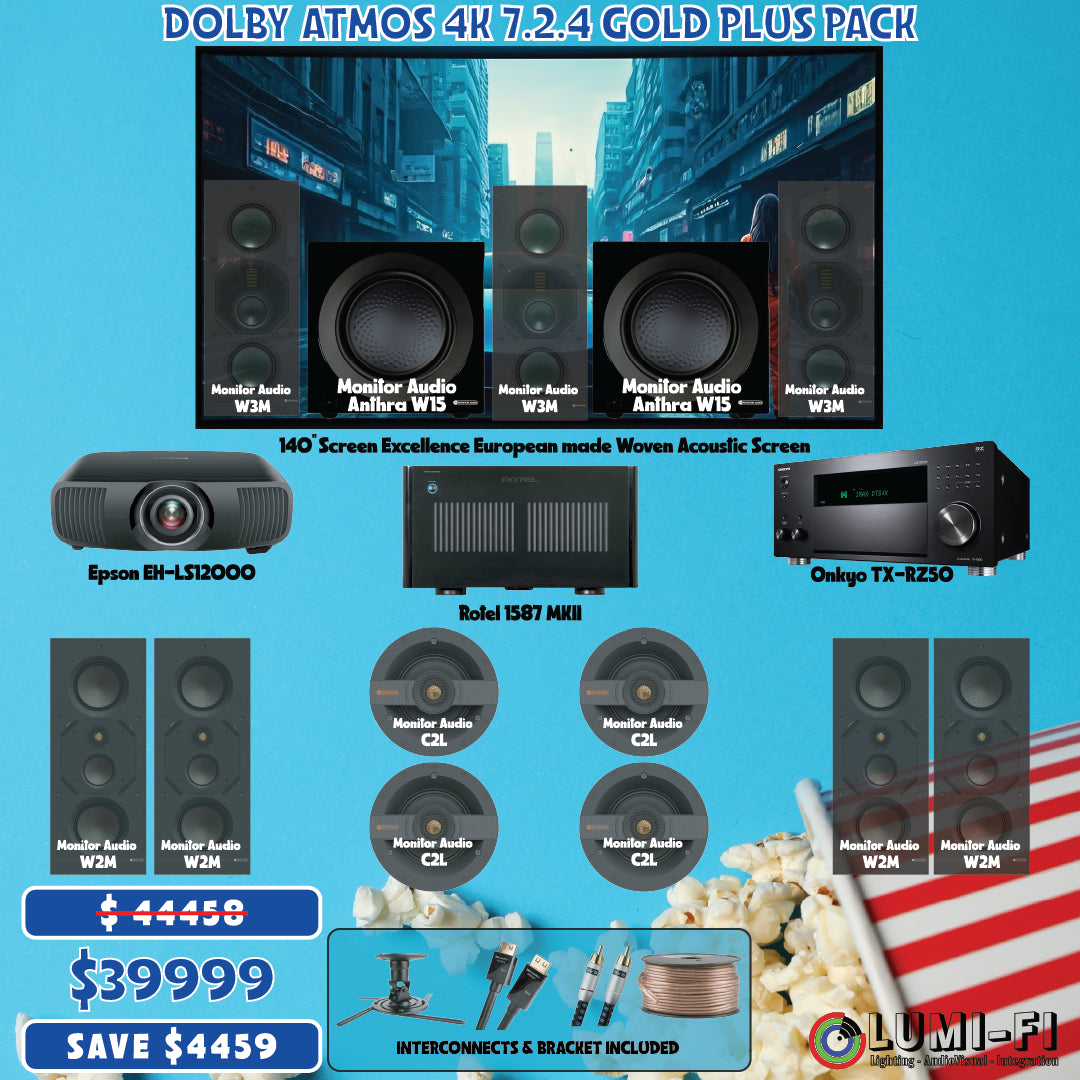 Dolby Atmos 4K 7.2.4 Gold Plus Home Theatre Pack