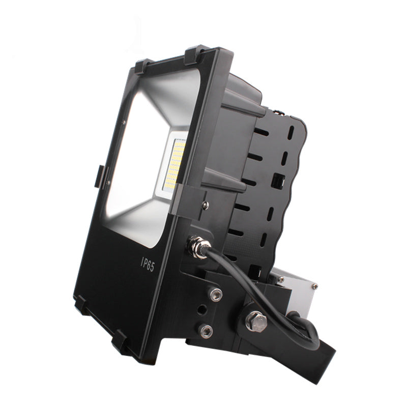 Industrial Flood Light, 50W, 5500 Lumens, SMD, Mean Well Driver, IP65, 4500K, Black