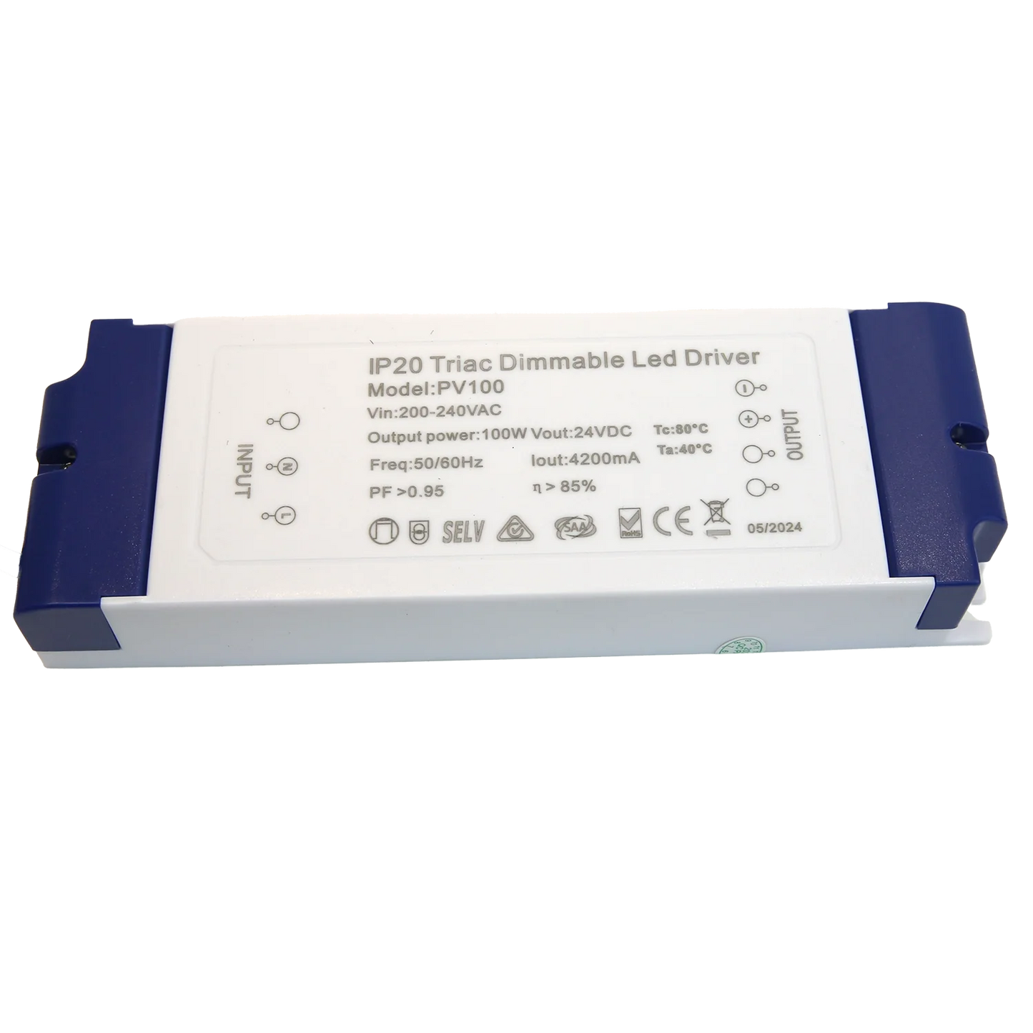 100W LED Driver- Constant Voltage- Phase dimming IP20