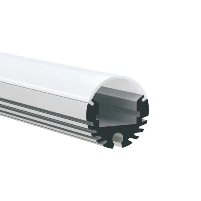 AL-BT-KD21 Surface mounting, Aluminium extrusion, profile, channel for strip light with opal diffuser, 21x21x2500mmmm
