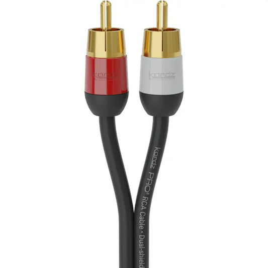 Kordz PRO3 Series Twin RCA Cables - Various Lengths
