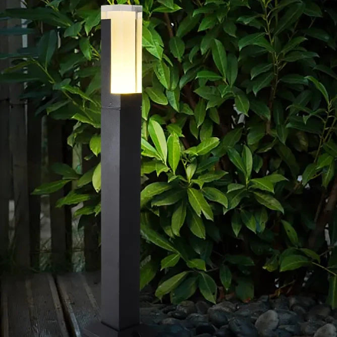 Bollard, Garden Light, 240VAC, 5 Watt, IP54, sand black, Rectangular