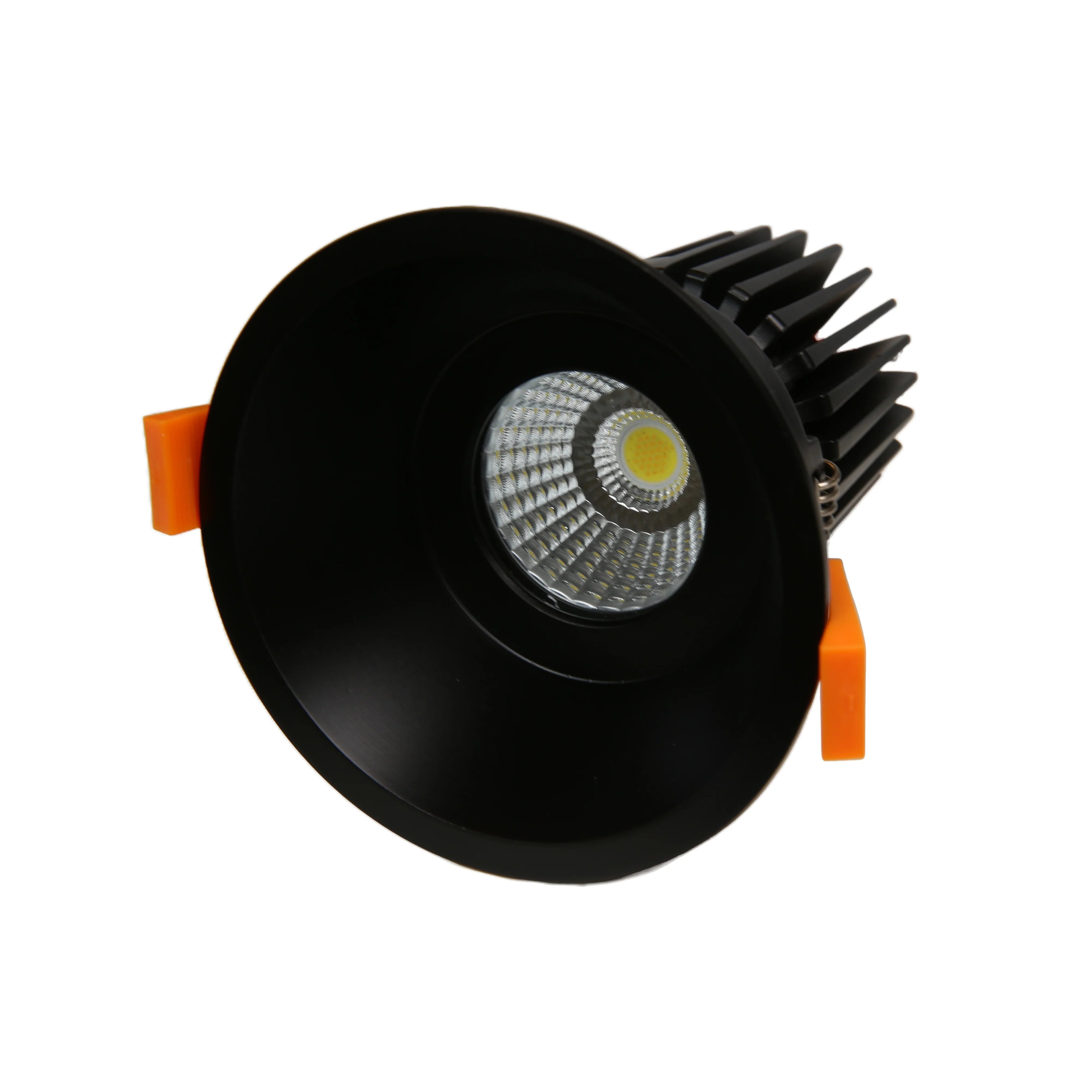 RF2 Black-Round fixed IP20 surface mount trim for X Series COB Light modules