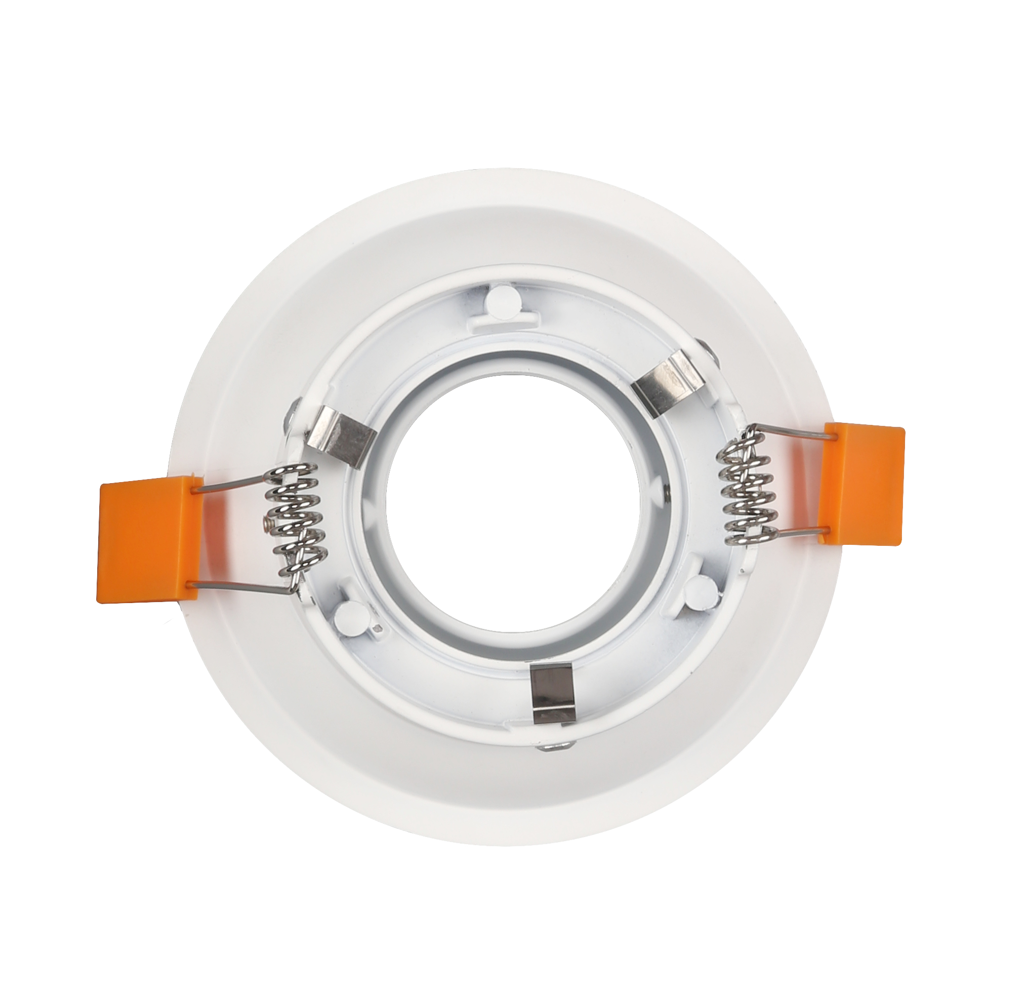 RF6 White-Round fixed IP20 surface mount trim with halo ring for X Series COB Modules