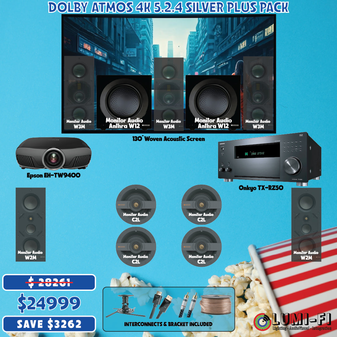 Dolby Atmos 4K 5.2.4 Silver Plus Home Theatre Pack