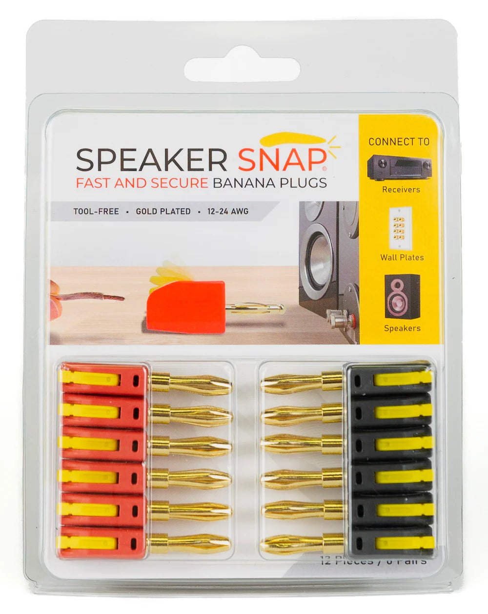 Speaker Snap Premium Banana Plugs - Various Quantities