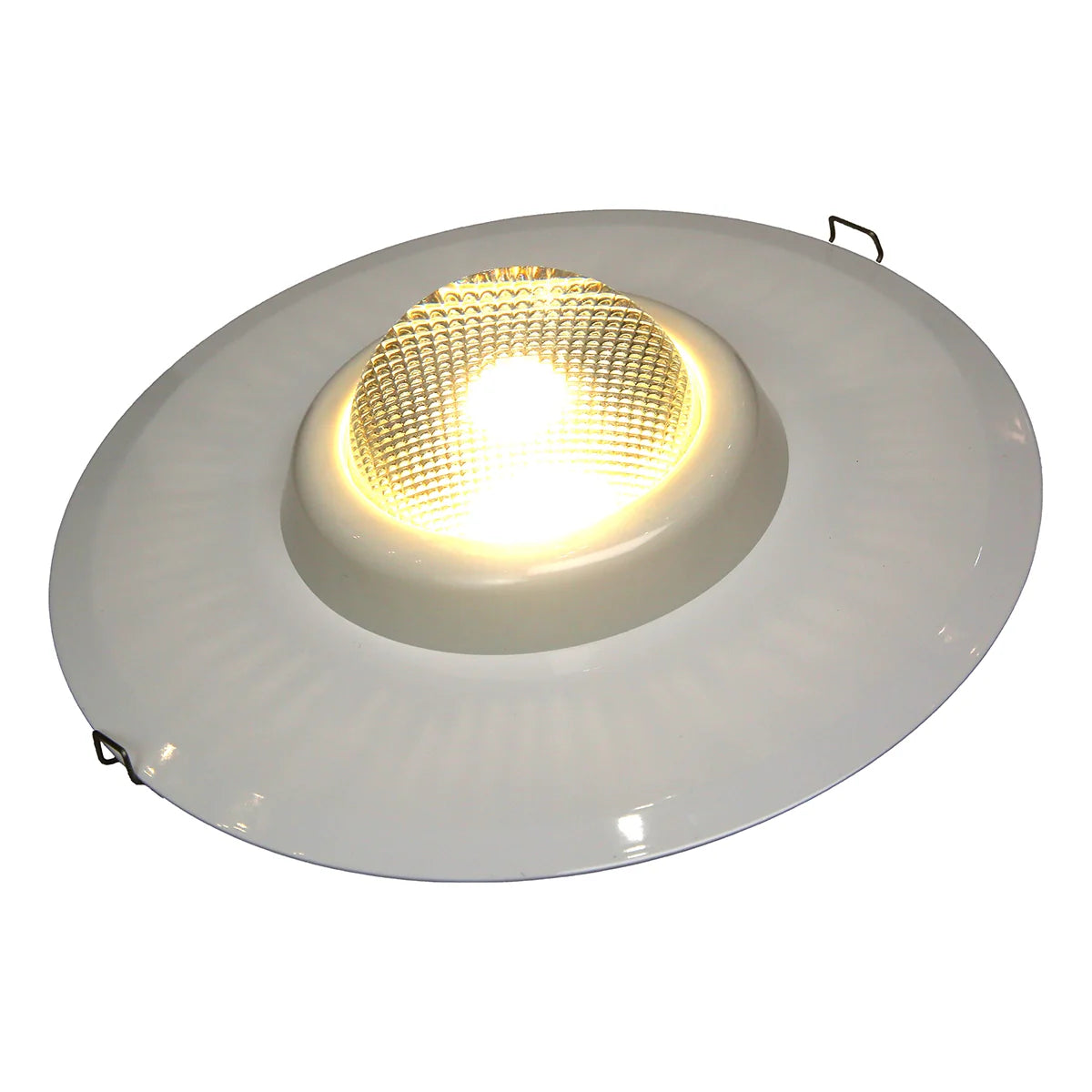 Commercial 25 Watt COB LED Down light, 3000K Warm White, Hospital light, Clinic light, Clean room light, Office light crystal optical glass lens