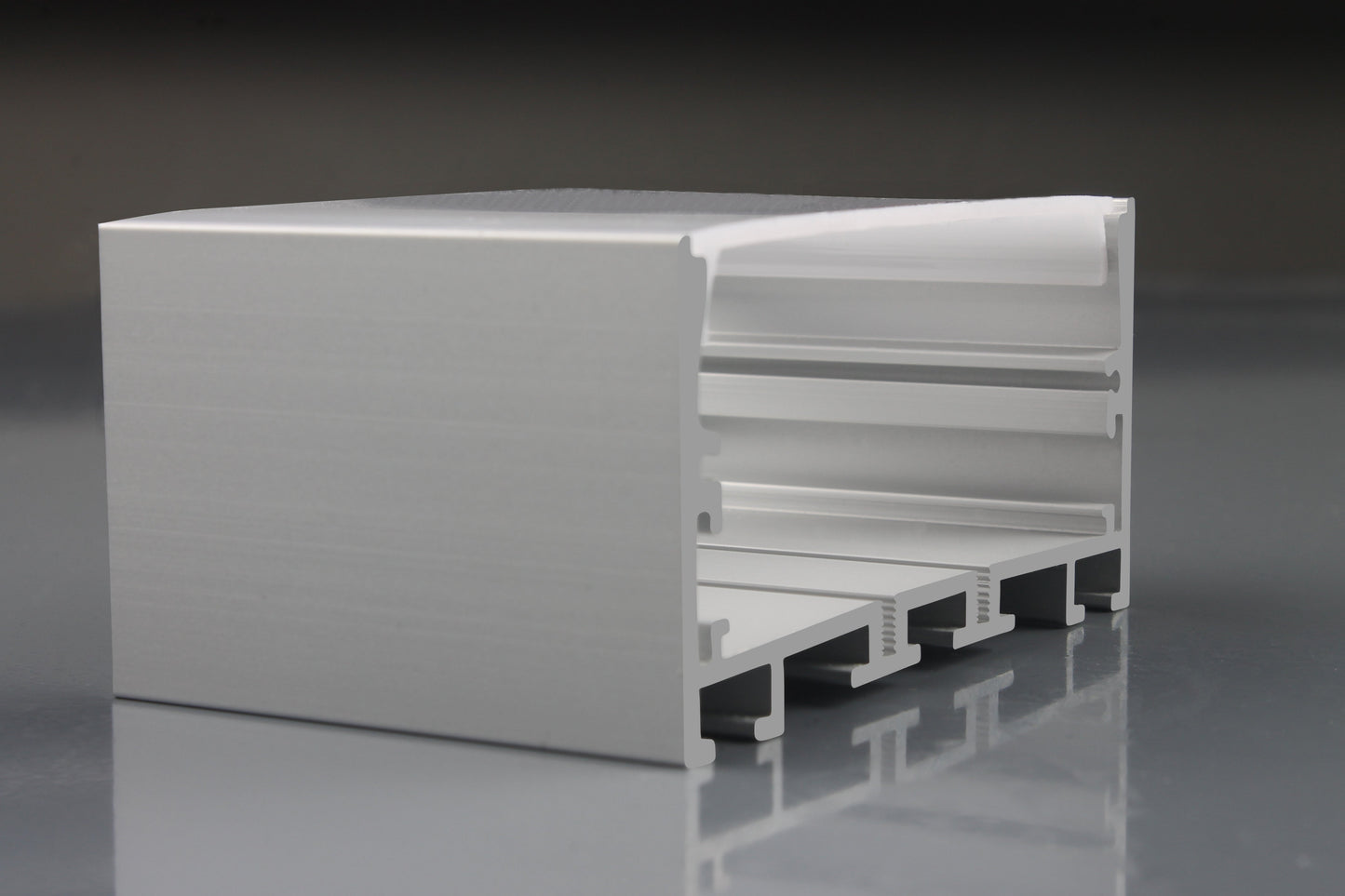 AL-BT-K7535C Surface mounting, Pendant mounting Aluminium extrusion, profile, channel for strip light with opal diffuser, 75x35x2500mm