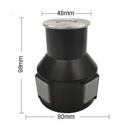 In ground Warm White, 2 Watt, IP67, 24V, Pathway Light, Stainless Steel, Recess Mount, Clear Diffuser