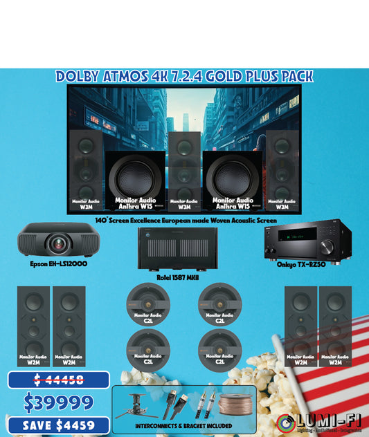 Dolby Atmos 4K 7.2.4 Gold Plus Home Theatre Pack