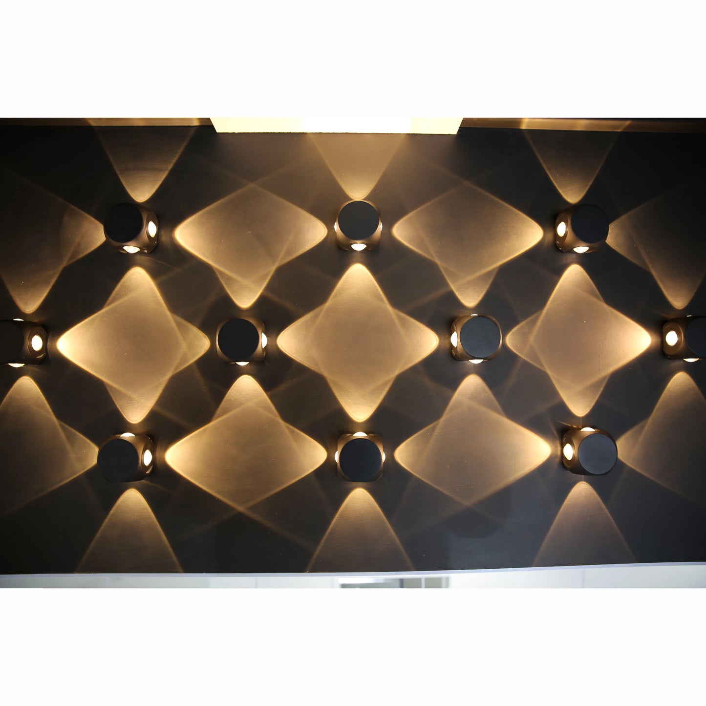 Wall light, Porch light, Alfresco light, Decorative light, Ambient light, 240V AC, 4x1W, 2700K, Sand black