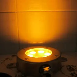 6 x 3 Watt, IP68, 24V, RGB, Pool, Pond Light, Stainless Steel, Surface Mount, Clear Diffuser