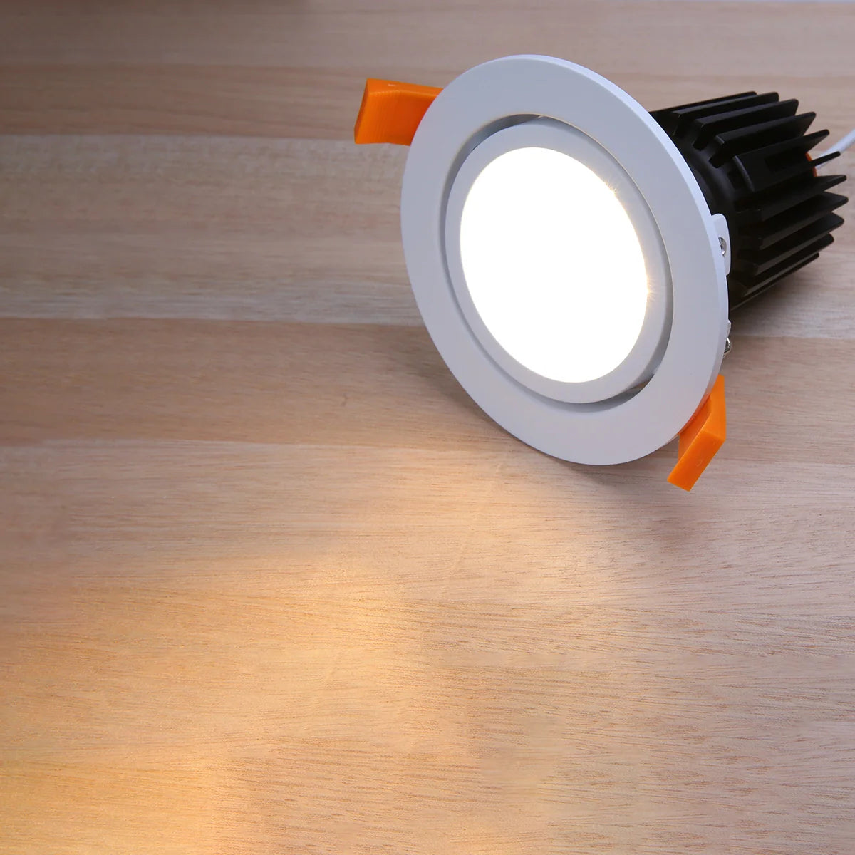 RA3 White- Round Gimbal IP20 surface mount trim for X Series COB Modules