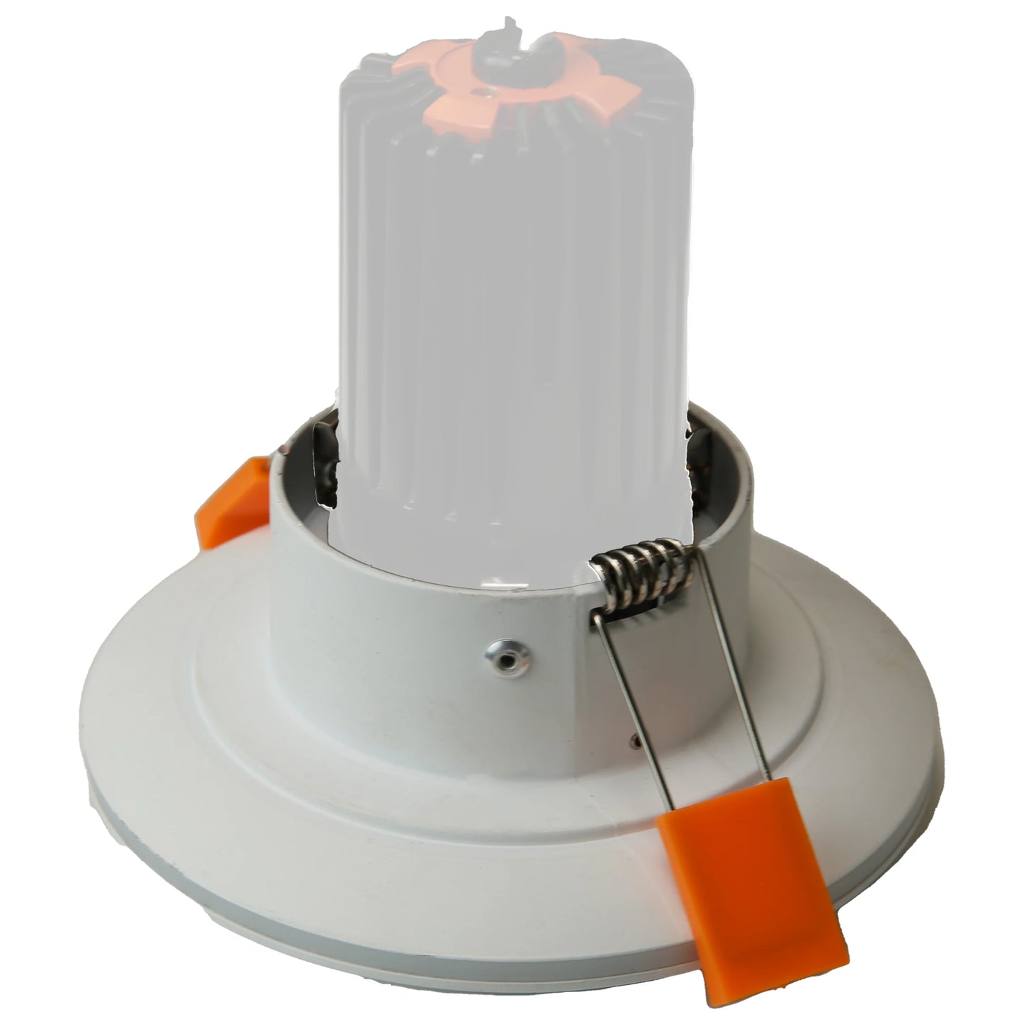 RF22 White-Round fixed IP20 surface mount trim with double halo ring for X Series COB Modules