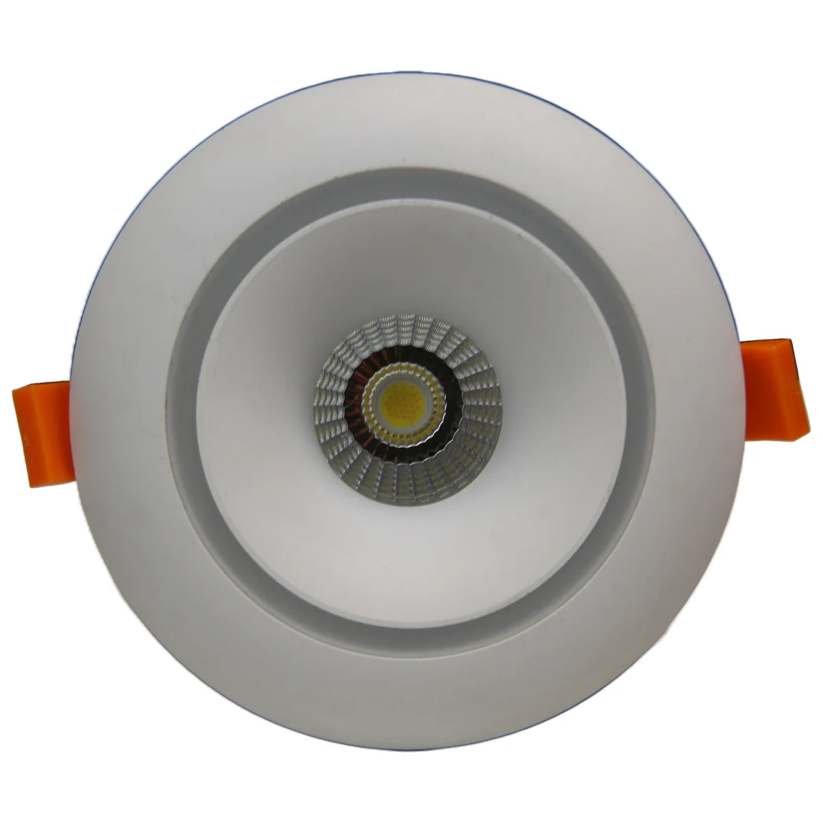 RF22 White-Round fixed IP20 surface mount trim with double halo ring for X Series COB Modules