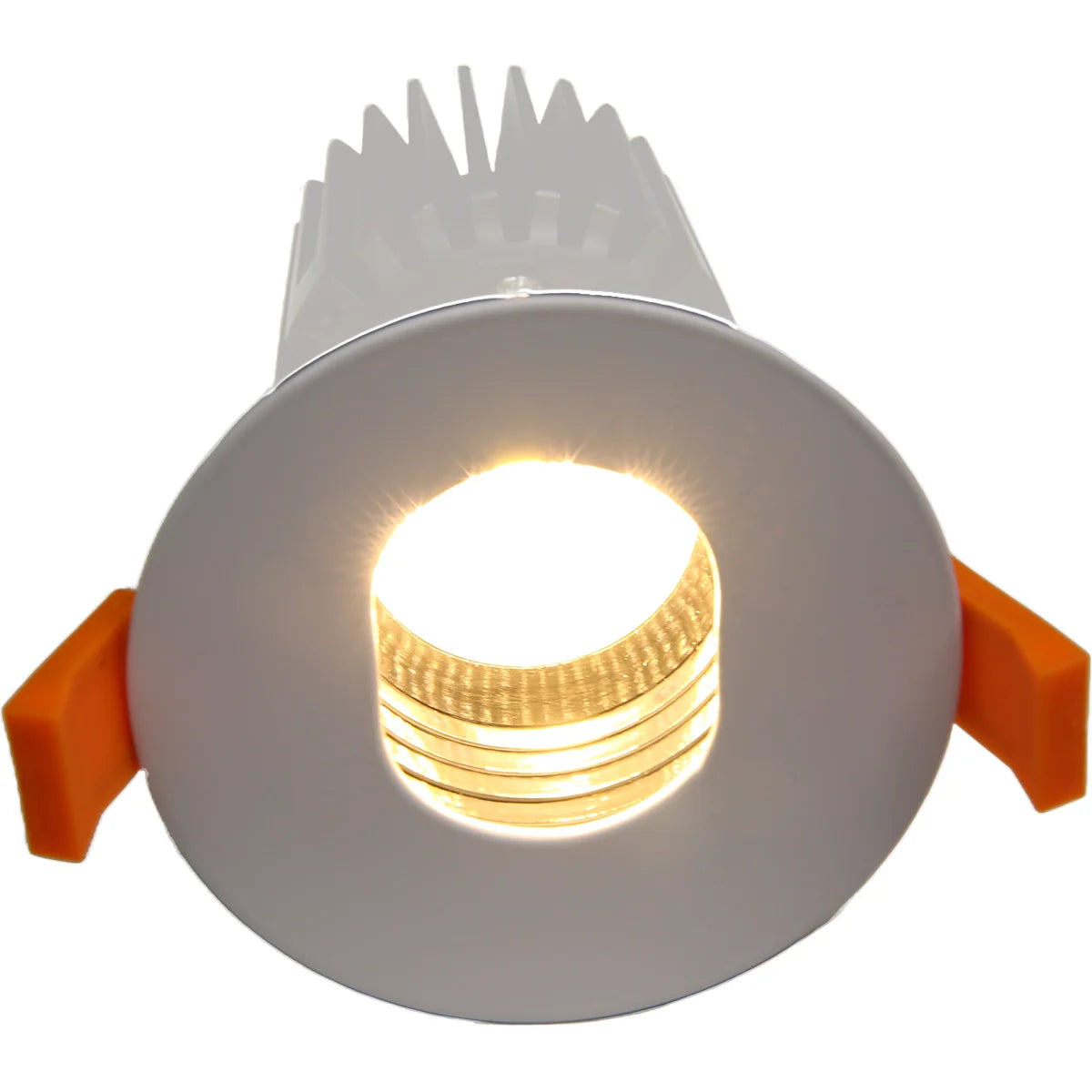 RA8 White- Round gimbal IP20 surface mount trim for X Series COB Modules