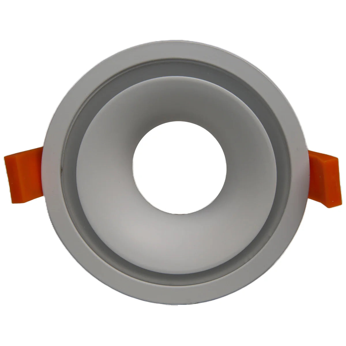 RF6 White-Round fixed IP20 surface mount trim with halo ring for X Series COB Modules