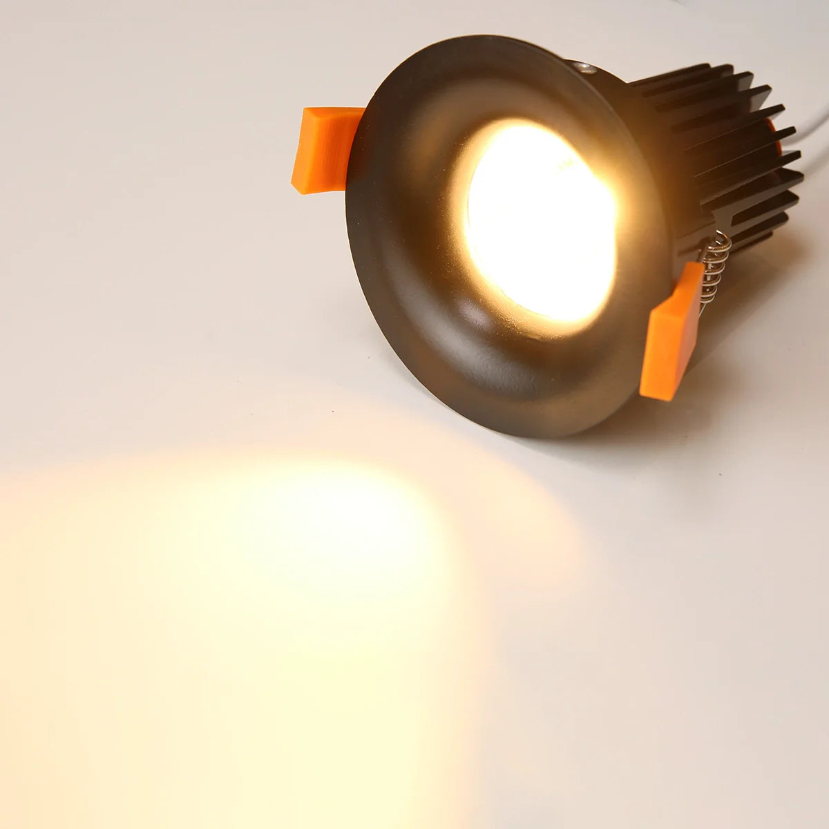 RF8 Black- Round fixed IP20 surface mount trim for X Series COB Modules