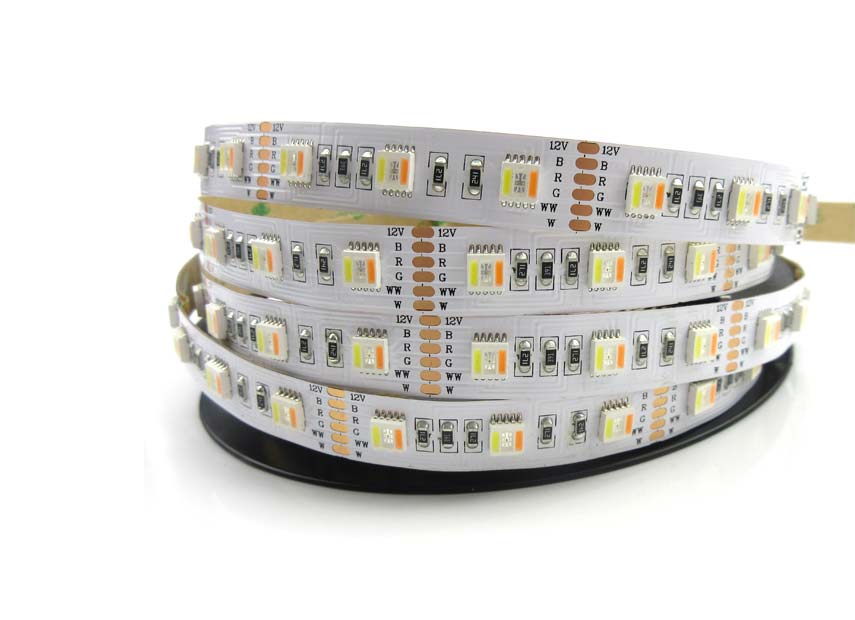 RGBW Strip Light, 24V, 18W/m ,4500K natural white, IP68 , constant voltage, 5 meter roll