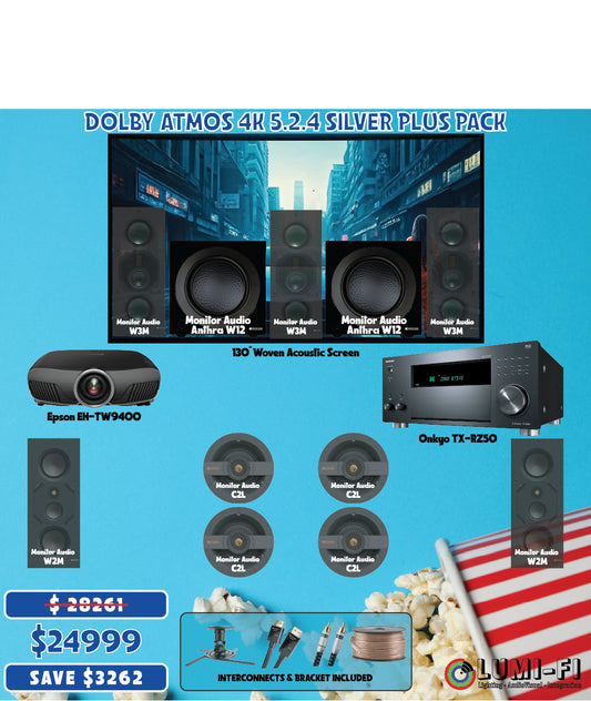 Dolby Atmos 4K 5.2.4 Silver Plus Home Theatre Pack