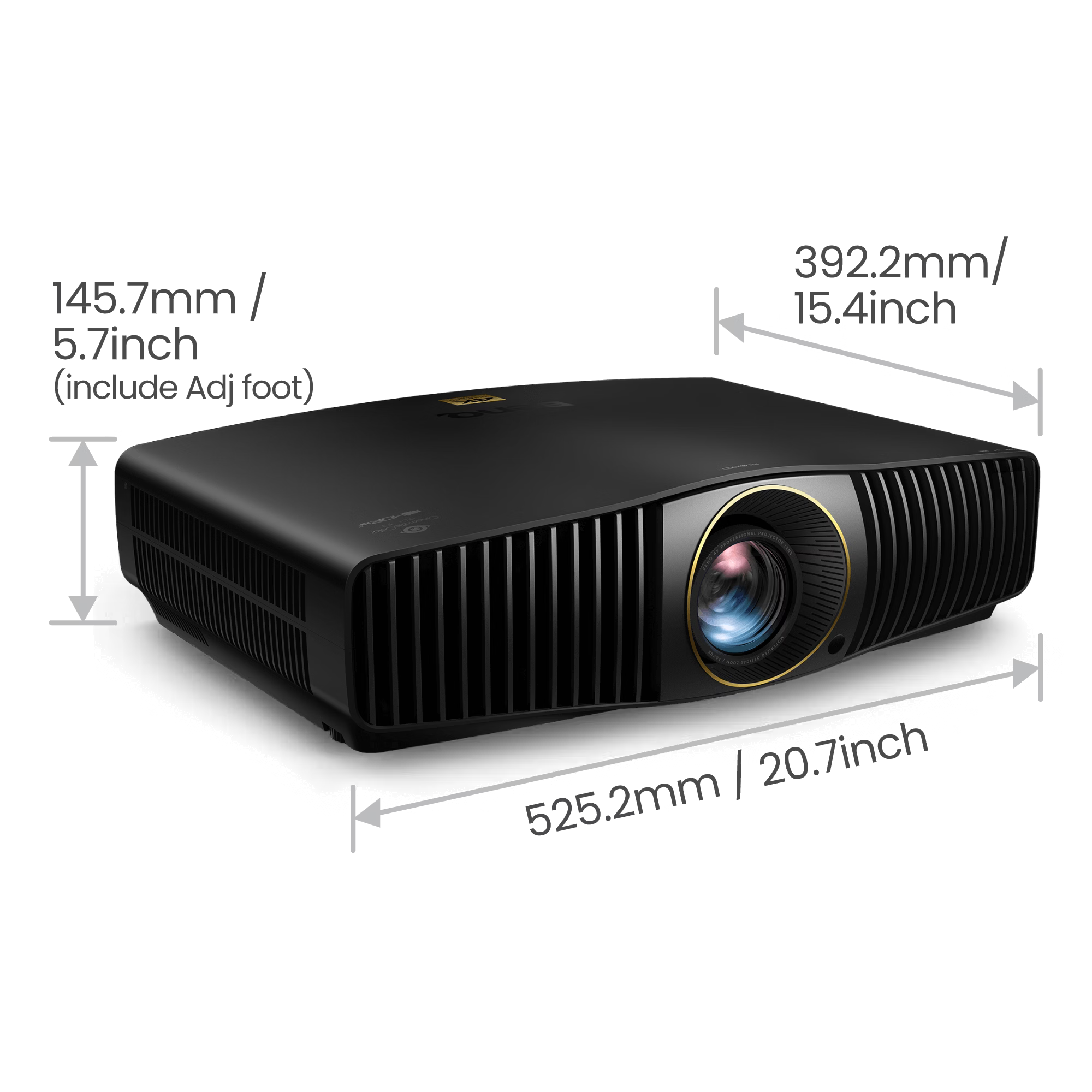 BenQ W5800|4K HDR 2600lm Laser Home Theatre DLP Projector