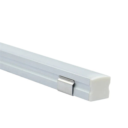 Surface mounting, Aluminium extrusion, profile, channel for strip light with opal diffuser, 17X15x3000mm