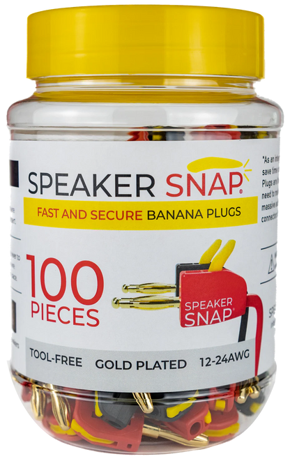 Speaker Snap Premium Banana Plugs - Various Quantities