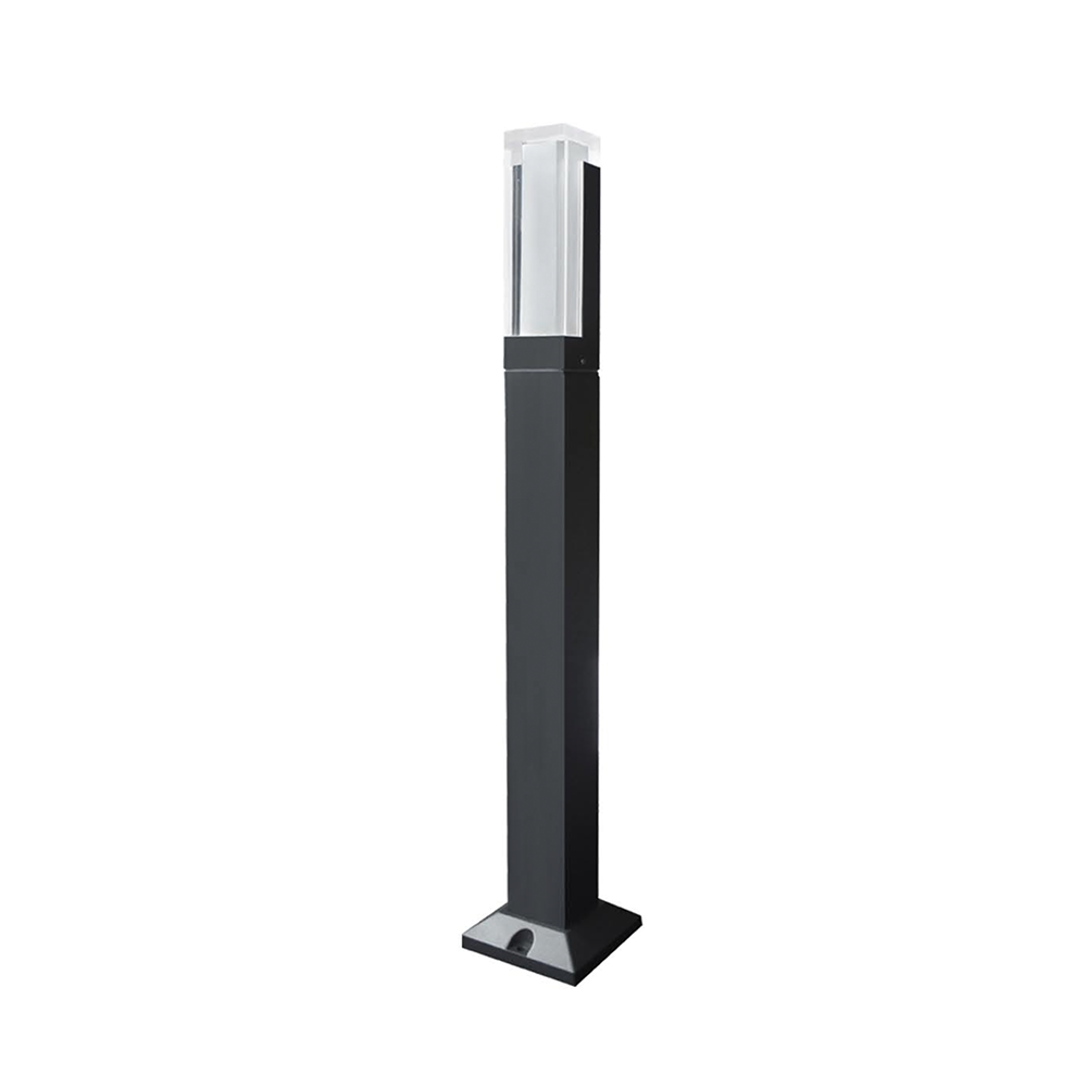 Bollard, Garden Light, 240VAC, 5 Watt, IP54, sand black, Rectangular