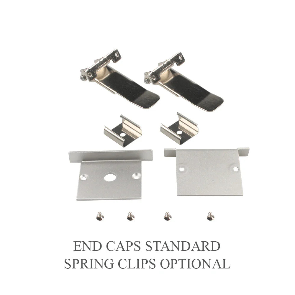 AL-K5035B Recess mounting, Aluminium extrusion, profile, channel for strip light with opal diffuser, 50X35x2500mm