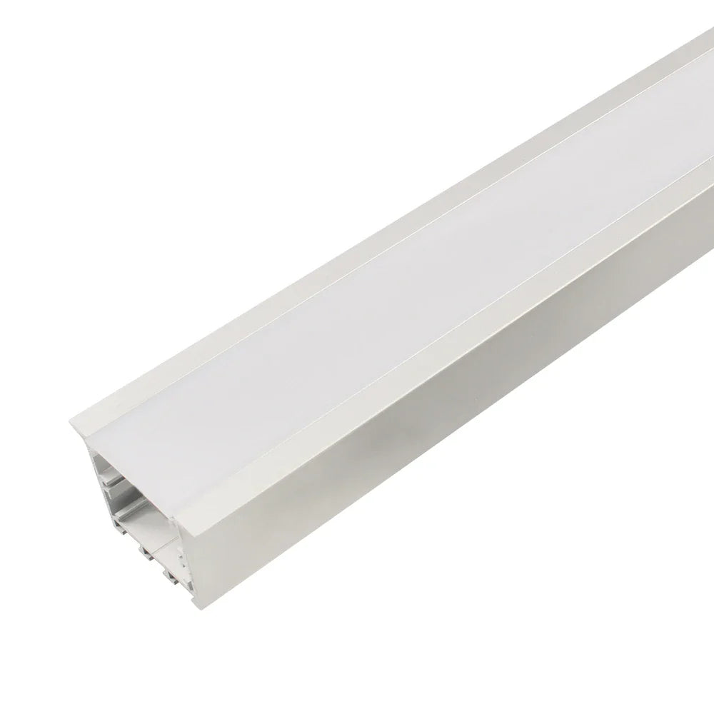AL-K5035B Recess mounting, Aluminium extrusion, profile, channel for strip light with opal diffuser, 50X35x2500mm