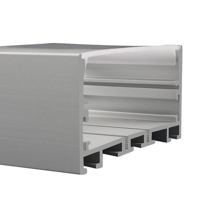 AL-BT-K7535C Surface mounting, Pendant mounting Aluminium extrusion, profile, channel for strip light with opal diffuser, 75x35x2500mm