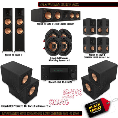 Klipsch Onkyo 7.4.4 Ultimate Cinema Pack