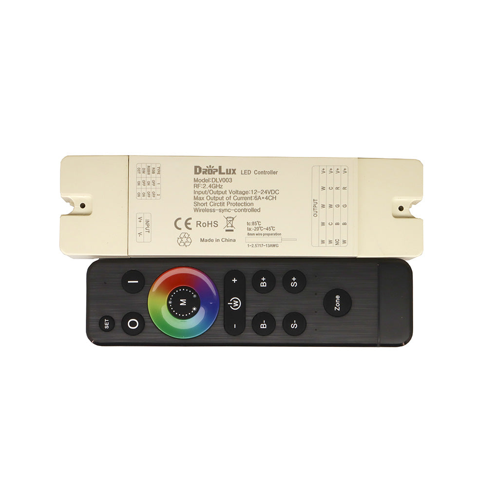 Strip light All in one Controller, with RF remote, DIM,3CCT,RGB,RGBW